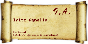 Iritz Agnella névjegykártya